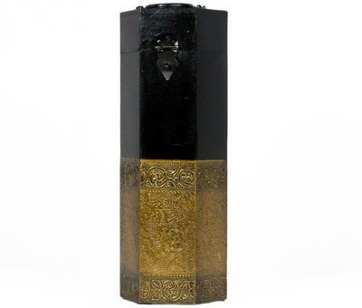 

Artlivo Uber Elegant Hexagonal Wine Box Wooden Bottle Rack Cellar(Black, Gold, 1 Bottle)