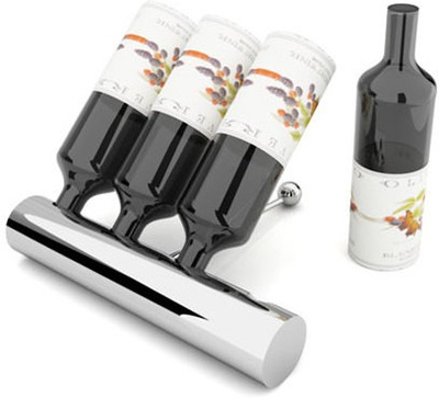 

Magppie Stainless Steel Wine Rack(Steel, 4 Bottles)