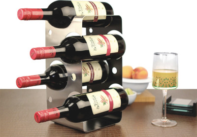 

Magppie EON Stainless Steel Wine Rack(Silver, 4 Bottles)