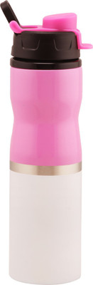 

wa.ter stylish double color 750 ml Water Bottle(Set of 1, Pink)