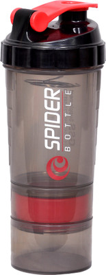 

GSS 2 Storage 500 ml Shaker(Pack of 1, Red, Grey), Grey;red