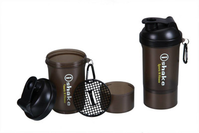 iShake Soot Black 020 gym bottle 500 ml Shaker(Black, Black) available at flipkart for Rs.244