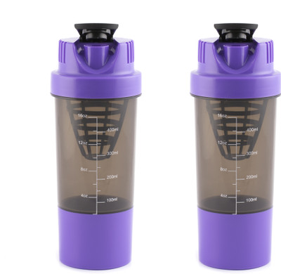 

HAANS Shakeit 1000 ml Shaker(Pack of 2, Purple, Purple), Violet