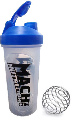 

Mach Nutrition PP5 650 ml Shaker(Pack of 1, Clear), Blue cap;transparent