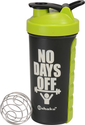 

iShake Black Body Green Cap Tabster 600 ml Shaker(Pack of 1, Black, Green)