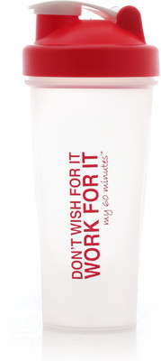

My 60 Minutes Gym Shaker 760 ml Shaker(Pack of 1, Black), Green