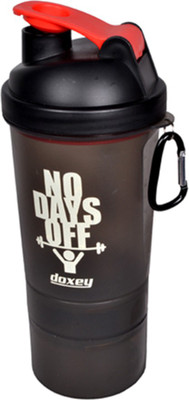 

DOXEY Double Container 500 ml Shaker(Pack of 1, Red)