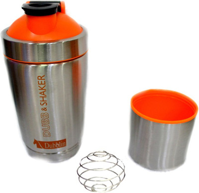 

Jaycoknit Dubblin Sporty Movers & Shakers Duro Steel Gym Protein Shaker 750 ml Shaker(Pack of 1, Grey)