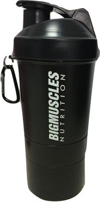 

BIG MUSCLES My Gym 500 ml Shaker(Pack of 1, Black)