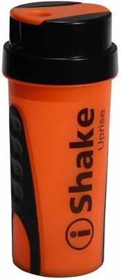 

iShake Ronnie 600 ml Shaker(Pack of 1, Orange, Black), Black;orange