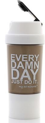 

My 60 Minutes Gym Shaker 500 ml Shaker(Pack of 1, Multicolor), White
