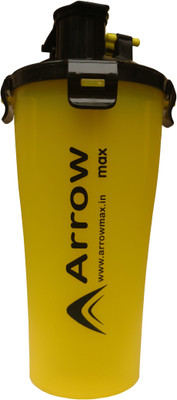 Arrowmax Zeal A-208 Double Mouth 500 ml Shaker(Pack of 1, Black, Yellow)