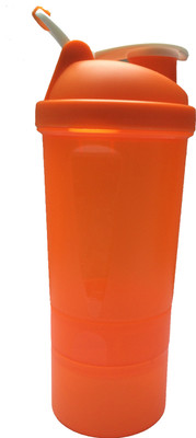 

UDAK Two Storage 500 ml Shaker(Pack of 1, Orange)