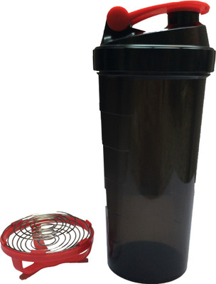 

UDAK Speed 700 ml Shaker(Pack of 1, Red, Black), Black;red