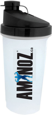 

Aminoz shakeit 500 ml Shaker(Pack of 1, White), Black