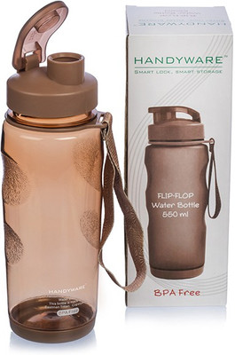 10% OFF on Handyware Flip-Flop 550 ml Bottle(Pack of 1, Brown)