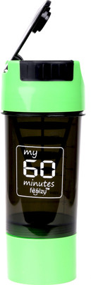 

My 60 Minutes Gym Shaker 500 ml Shaker(Pack of 1, Green)