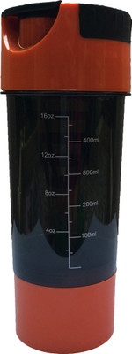 

UDAK Cyclone 500 ml Shaker(Pack of 1, Orange), Black;orange