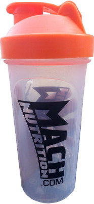 

Mach Nutrition PP5 650 ml Shaker(Pack of 1, Orange), Orange cap;transparent