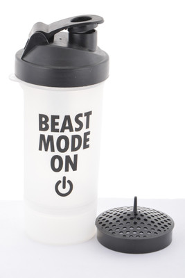 

DOXEY Single Storage Gym Shaker 500 ml Shaker(Pack of 1, Black)