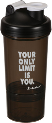 

iShake Andrew 500 ml Shaker(Pack of 1, Black, Brown)