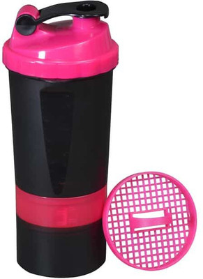 

iShake Soot Pink Beast gym bottle 500 ml Shaker(Pack of 1, Black, Pink)