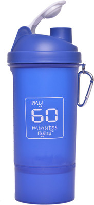 

My 60 Minutes Gym 600 ml Shaker(Pack of 1, Blue)