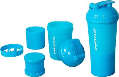 

Sportsfuel Super 600 ml Shaker(Pack of 1, Blue)
