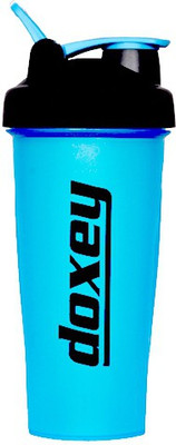 

DOXEY Body Shaker 600 ml Shaker(Pack of 1, Blue), Black
