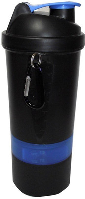 

UDAK Two Storage Loop 500 ml Shaker(Pack of 1, Blue, Black), Black;blue