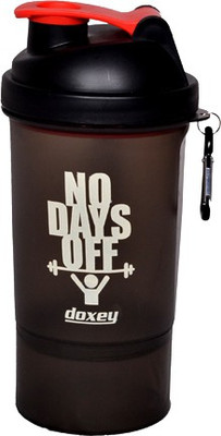 DOXEY Single Container Shaker 500 ml Shaker(Pack of 1, Red), Black