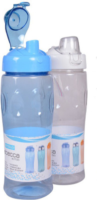 Steelo Rebecca 600 ml Bottle(Pack of 2, White, Blue) Steelo Rebecca 600 ml Bottle(Pack of 2, White, Blue)