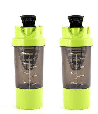 

HAANS Shakeit 1000 ml Shaker(Pack of 2, Green, Green)