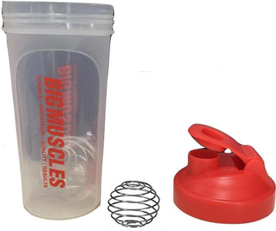 

BIG MUSCLES My Gym 600 ml Shaker(Pack of 2, Red)