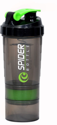 

GSS 2 storage 500 ml Shaker(Pack of 1, Green, Grey)