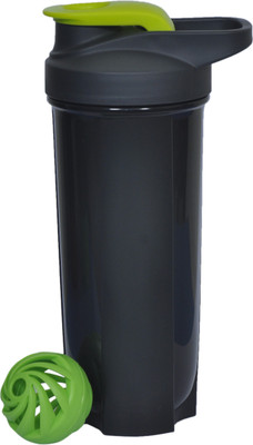 

UDAK Roadies 600 ml Shaker(Pack of 1, Green, Black), Black;green