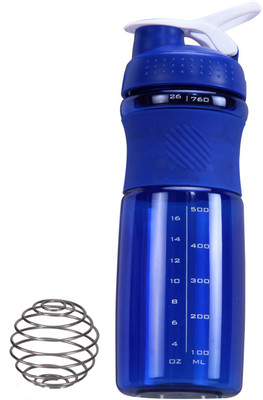 

iShake Blue Body White Lid Kool Sprint 700 600 ml Shaker(Pack of 1, Blue, White)