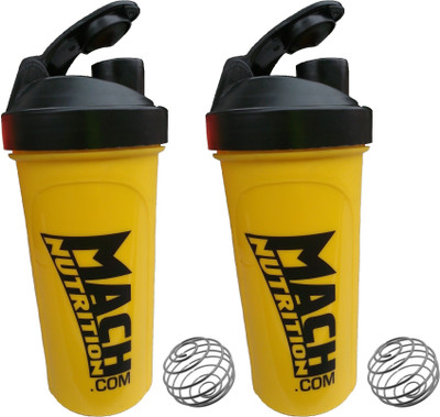 

Mach Nutrition PP5PP5 650 ml Shaker(Pack of 2, Yellow, Black), Black;yellow
