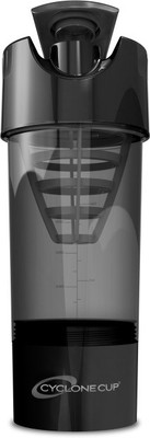 

Cyclone Cup Protien Mixer with Sipper 500 ml Shaker(Pack of 1, Black)