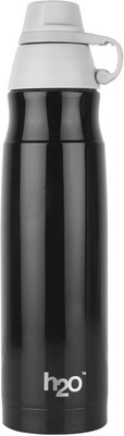 

Vera H2O Stainless Steel Sports Bottle 800 ml Sipper(Pack of 1, Black)