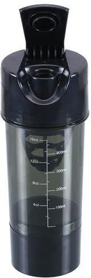 

iShake Best gym bottle Cup 500 ml Shaker(Pack of 1, Black, Black)