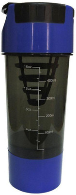 Tuff Cyclone Shaker 500 ml Shaker(Pack of 1, Black, Blue)