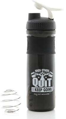 

My 60 Minutes Gym Shaker 1000 ml Shaker(Pack of 1, Black)