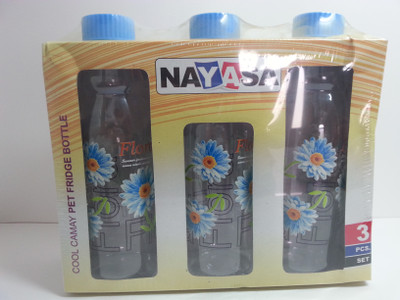 NAYASA Cool Camay 1000 ml Bottle(Pack of 3, Blue, Plastic)