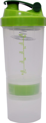 

UDAK Speed 500 ml Shaker(Pack of 1, Green), Green;transparent