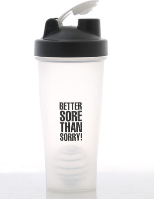 

My 60 Minutes Gym Shaker 700 ml Shaker(Pack of 1, Black), White