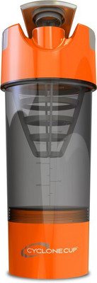 

Cyclone Cup Protien Mixer with Sipper 500 ml Shaker(Pack of 1, Pink), Orange