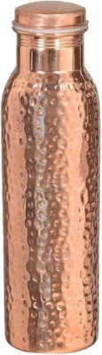 Satyaware Copper Jointless Hammered Leakproof 1000 ml Bottle(Pack of 1, Brown, Copper)
