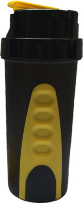 UDAK Grip Cap 600 ml Shaker(Pack of 1, Yellow, Black), Black;yellow