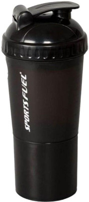 

Sportsfuel Protein 600 ml Shaker(Pack of 1, Black)